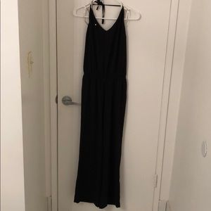 Guess brand black halter jump suit